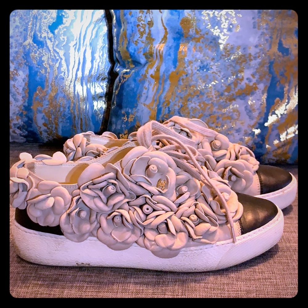 *RARE AUTHENTIC* Chanel Camellia Sneakers 36.5